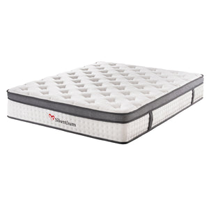 ΣΤΡΩΜΑ ΔΙΠΛΟ SILENTIUM HM749.06 POCKET SPRINGS--ΛΕΥΚΟ 160x200x30Υεκ. - Pakobazaar
