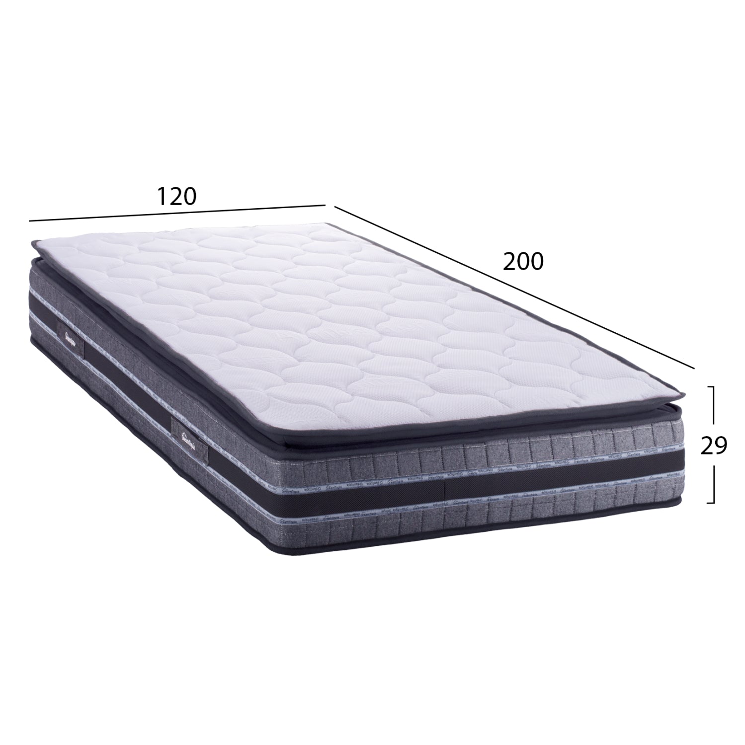 ΣΤΡΩΜΑ DREAMTOPIA FRANKLIN HM657.120 BONNELL SPRING ΜΕ ΑΝΩΣΤΡΩΜΑ 120x200x29Y εκ. - Pakobazaar