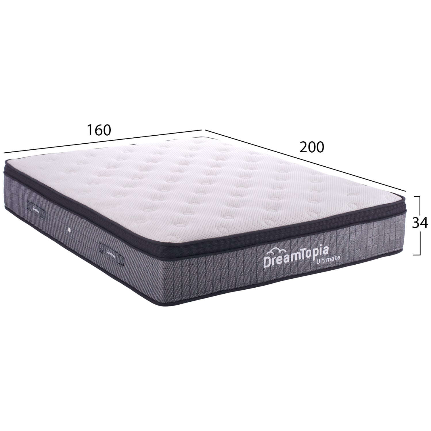 ΣΤΡΩΜΑ DREAMTOPIA, σειρά ULTIMATE HM661.160 ΜΕ ΑΝΩΣΤΡΩΜΑ 160X200x34Yεκ. - Pakobazaar