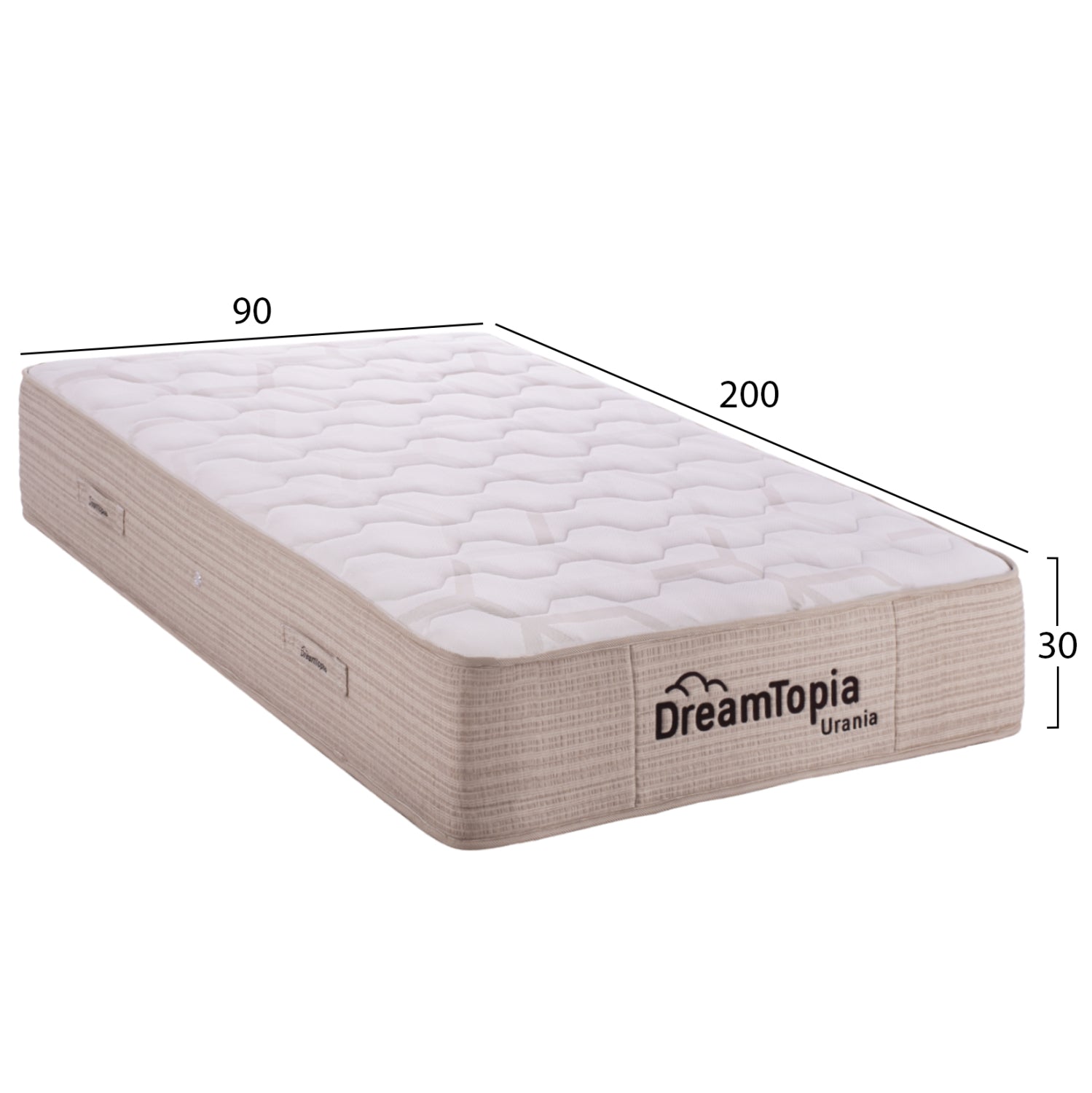 ΣΤΡΩΜΑ DREAMTOPIA ΣΕΙΡΑ URANIA HM659.90-200 POCKET SPRING 90X200x30Yεκ. - Pakobazaar