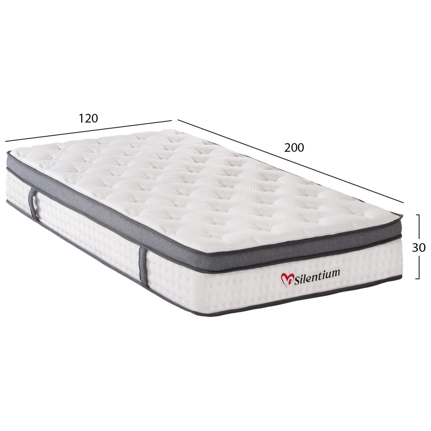 ΣΤΡΩΜΑ ΗΜΙΔΙΠΛΟ SILENTIUM HM749.02 POCKET SPRINGS--ΛΕΥΚΟ 120x200x30Υεκ. - Pakobazaar