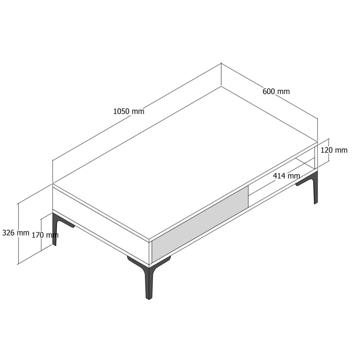 ΣΥΝΘΕΣΗ ΣΑΛΟΝΙΟΥ ΜΕΛΑΜΙΝΗΣ 2ΤΜΧ ΚΑΡΥΔΙ-BLACK MARBLE HM11855.01 - Pakobazaar