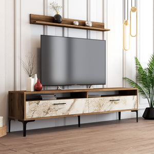 ΣΥΝΘΕΣΗ ΣΑΛΟΝΙΟΥ ΜΕΛΑΜΙΝΗΣ 2ΤΜΧ ΚΑΡΥΔΙ-WHITE MARBLE HM11855.02 - Pakobazaar