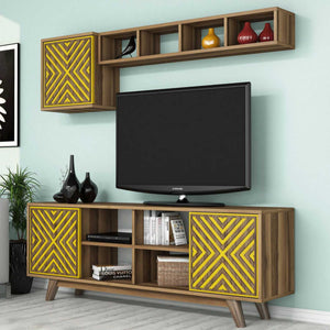 ΣΥΝΘΕΣΗ ΣΑΛΟΝΙΟΥ ΜΕΛΑΜΙΝΗΣ 2ΤΜΧ ΚΑΡΥΔΙ-ΚΙΤΡΙΝΟ HM11853.04 - Pakobazaar