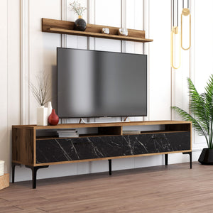 ΣΥΝΘΕΣΗ ΣΑΛΟΝΙΟΥ ΜΕΛΑΜΙΝΗΣ 2ΤΜΧ ΚΑΡΥΔΙ-BLACK MARBLE HM11855.01 - Pakobazaar