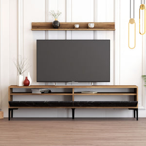 ΣΥΝΘΕΣΗ ΣΑΛΟΝΙΟΥ ΜΕΛΑΜΙΝΗΣ 2ΤΜΧ ΚΑΡΥΔΙ-BLACK MARBLE HM11855.01 - Pakobazaar