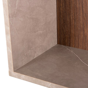 ΣΥΝΘΕΤΟ ΤΗΛΕΟΡΑΣΗΣ EDELIE HM8908.14 ΜΕΛΑΜΙΝΗ ΓΚΡΙ STONE TEXTURE-ΦΥΣΙΚΟ 150x29,5x120Υεκ. - Pakobazaar