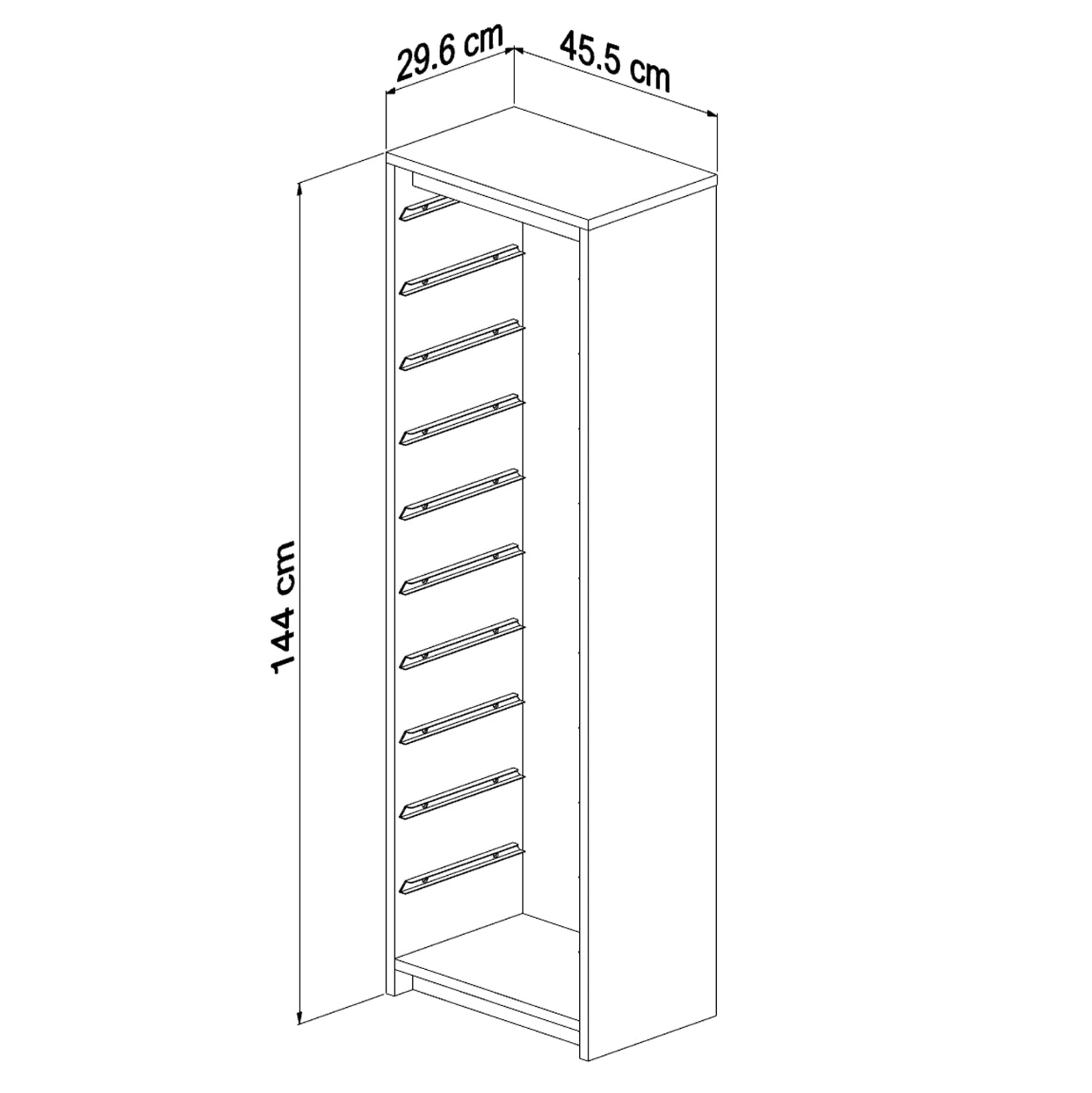ΣΥΡΤΑΡΙΕΡΑ SANI HM18205.03 ΜΕΛΑΜΙΝΗ ΣΕ SONAMA-ΛΕΥΚΑ ΣΥΡΤΑΡΙΑ P.E. 45,5x29,6x144Υεκ. - Pakobazaar
