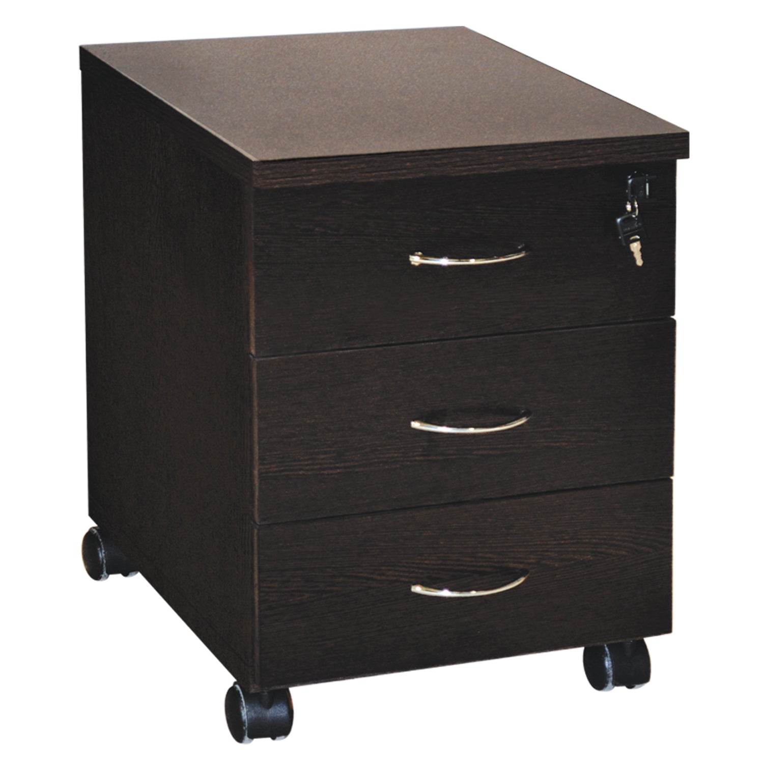ΣΥΡΤΑΡΙΕΡΑ ΓΡΑΦΕΙΟΥ ΕΠΑΓΓΕΛΜΑΤΙΚΗ SIENNA HM2011.02 WENGE ΜΕ 3ΣΥΡΤΑΡΙΑ 38X48X53cm - Pakobazaar