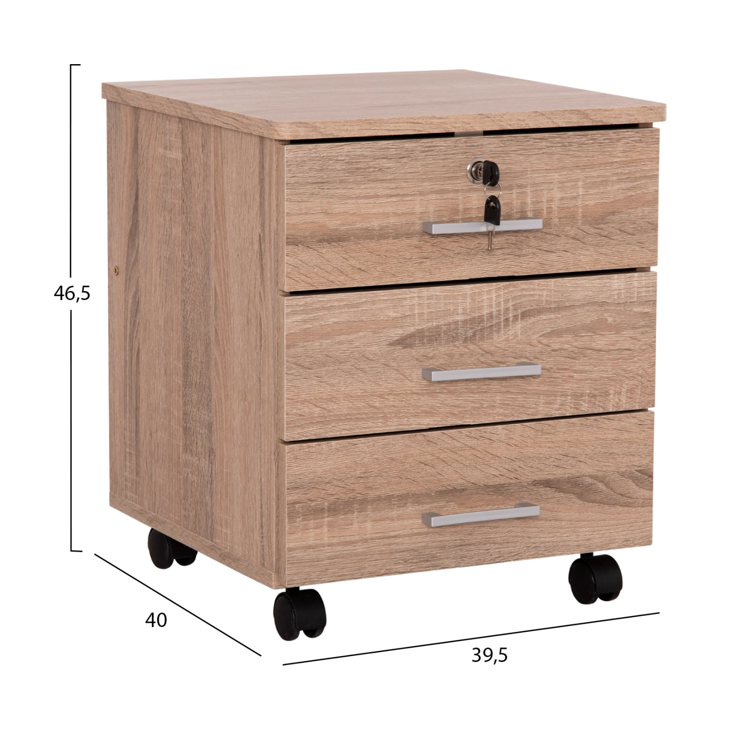 ΣΥΡΤΑΡΙΕΡΑ ΓΡΑΦΕΙΟΥ HAYDEN HM2282.02 ΣΕ SONAMA ΧΡΩΜΑ 39.5x40x46.5Υεκ - Pakobazaar