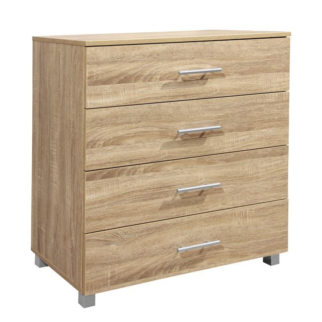ΣΥΡΤΑΡΙΕΡΑ ΜΕΛΑΜΙΝΗΣ BRIANA HM2204.02 ME 4 ΣΥΡΤΑΡΙΑ SONAMA 75x40x83Y εκ. - Pakobazaar