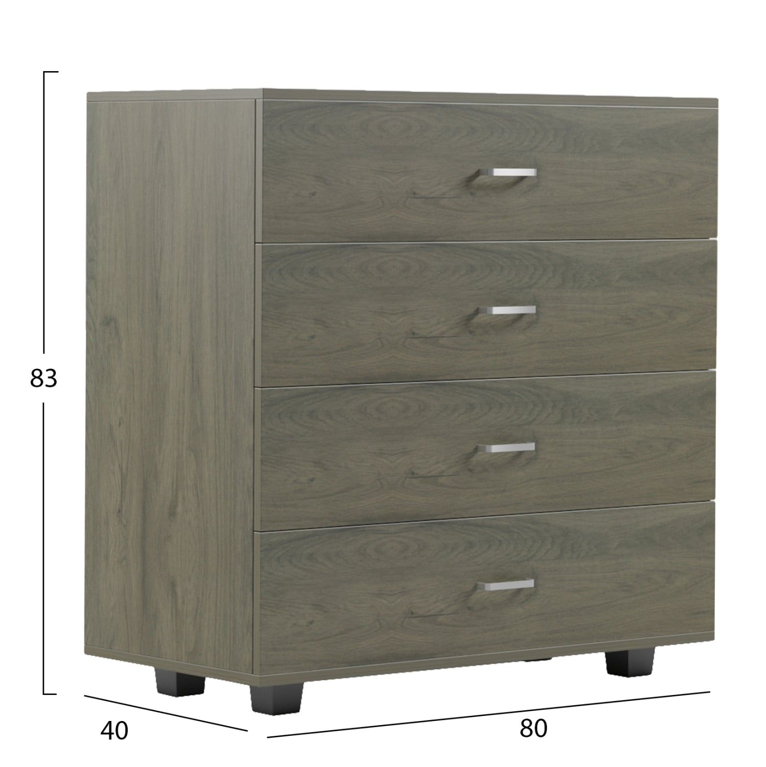 ΣΥΡΤΑΡΙΕΡΑ ΜΕΛΑΜΙΝΗΣ THORG ME 4 ΣΥΡΤΑΡΙΑ DARK OLIVE HM8996.05 80x40x83Υεκ. - Pakobazaar