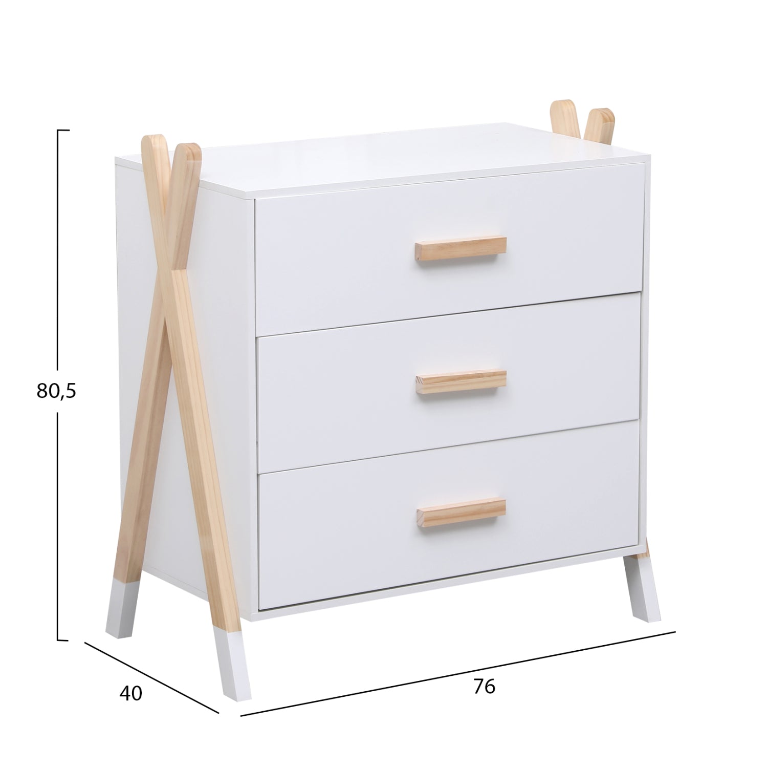 ΣΥΡΤΑΡΙΕΡΑ ΠΑΙΔΙΚH PASCHAL HM2493.03 ΜΕΛΑΜΙΝΗ-ΞΥΛΟ ΠΕΥΚΟΥ 76x40x80.5Υεκ - Pakobazaar