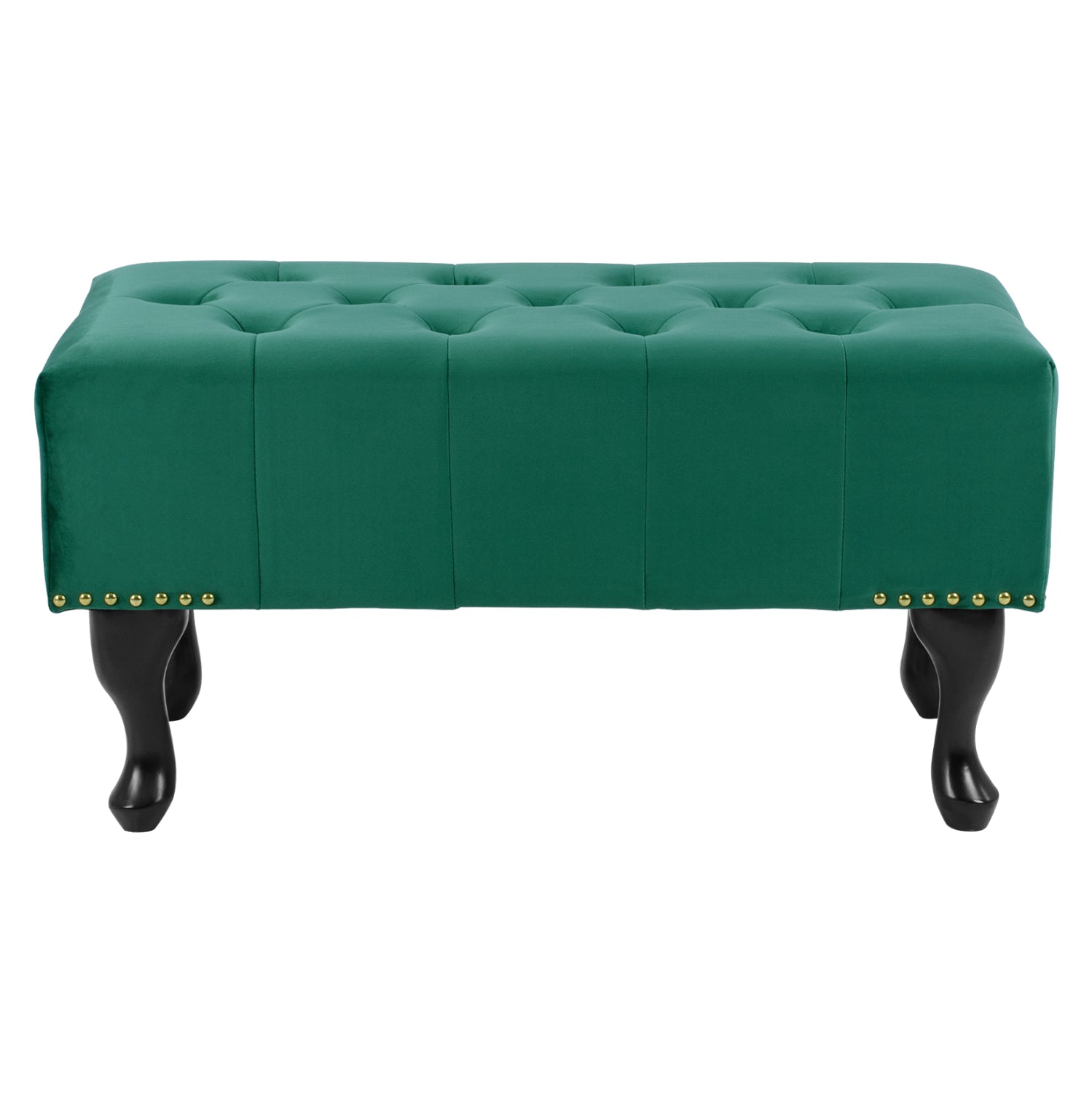 ΤΑΜΠΟΥΡΕ T.CHESTERFIELD EMMA HM226.03 ΚΥΠΑΡΙΣΣΙ ΒΕΛΟΥΔΟ-ΜΑΥΡΑ ΠΟΔΙΑ 80x45x40Υεκ - Pakobazaar