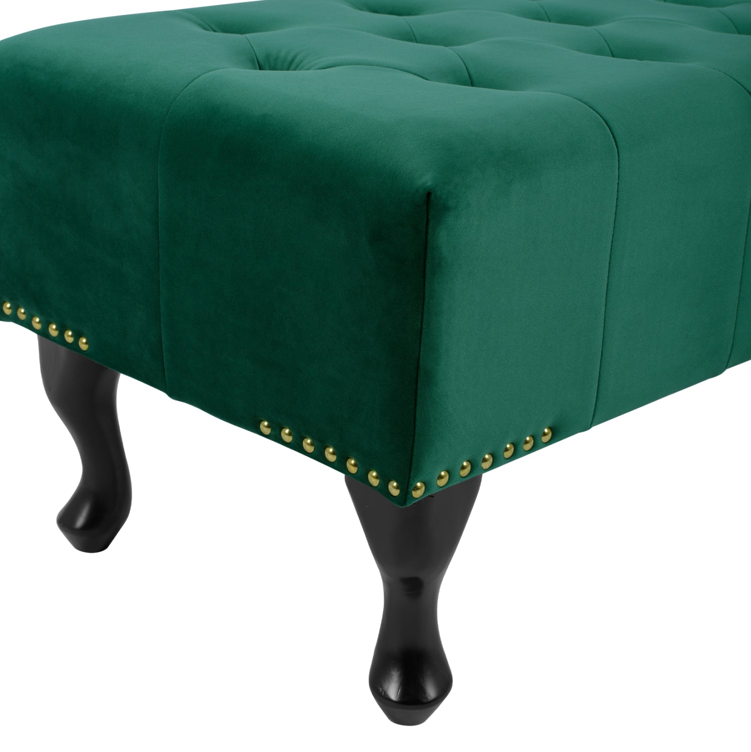 ΤΑΜΠΟΥΡΕ T.CHESTERFIELD EMMA HM226.03 ΚΥΠΑΡΙΣΣΙ ΒΕΛΟΥΔΟ-ΜΑΥΡΑ ΠΟΔΙΑ 80x45x40Υεκ - Pakobazaar