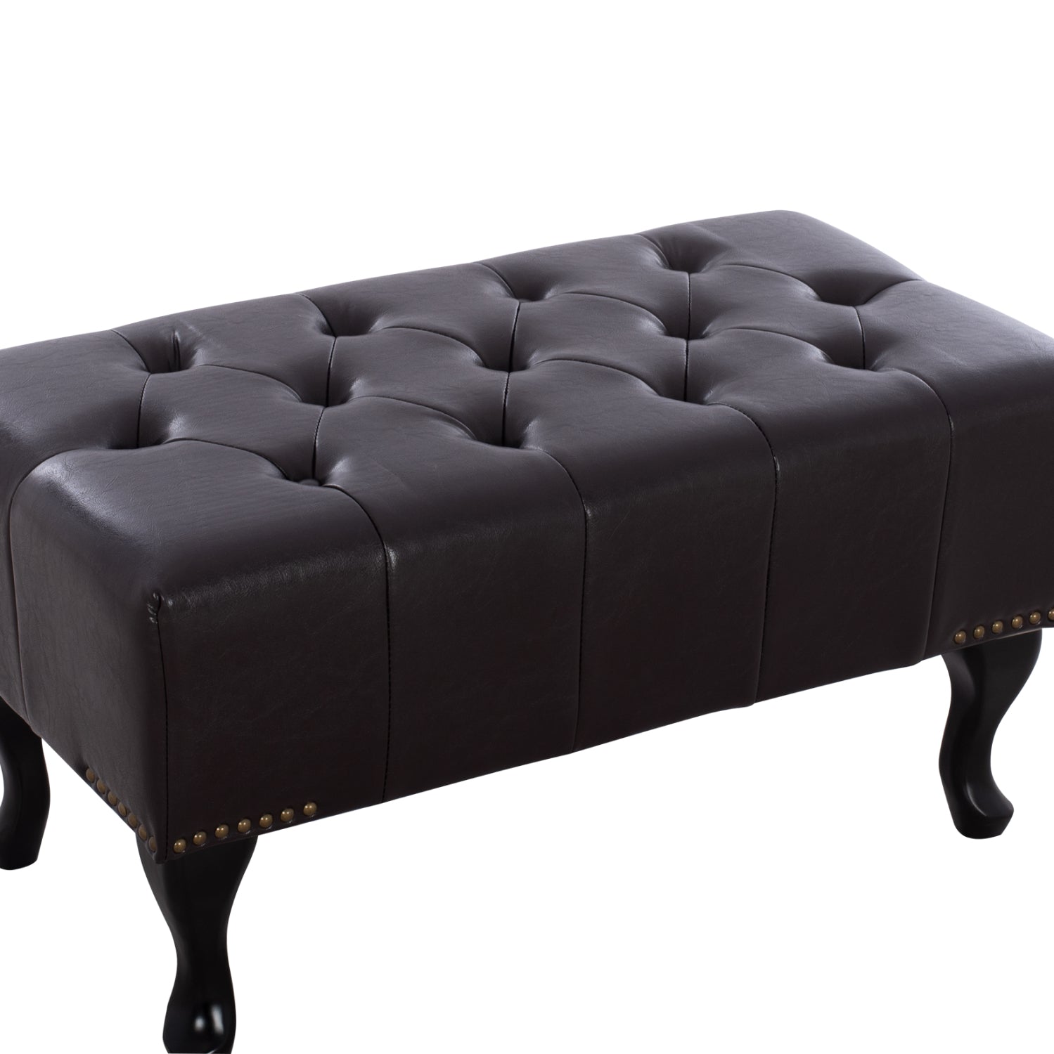 ΤΑΜΠΟΥΡΕ ΥΠΟΠΟΔΙΟ T.CHESTERFIELD EMMA HM226.01 PU 80x44x39Y εκ.ΣΚ.ΚΑΦΕ - Pakobazaar