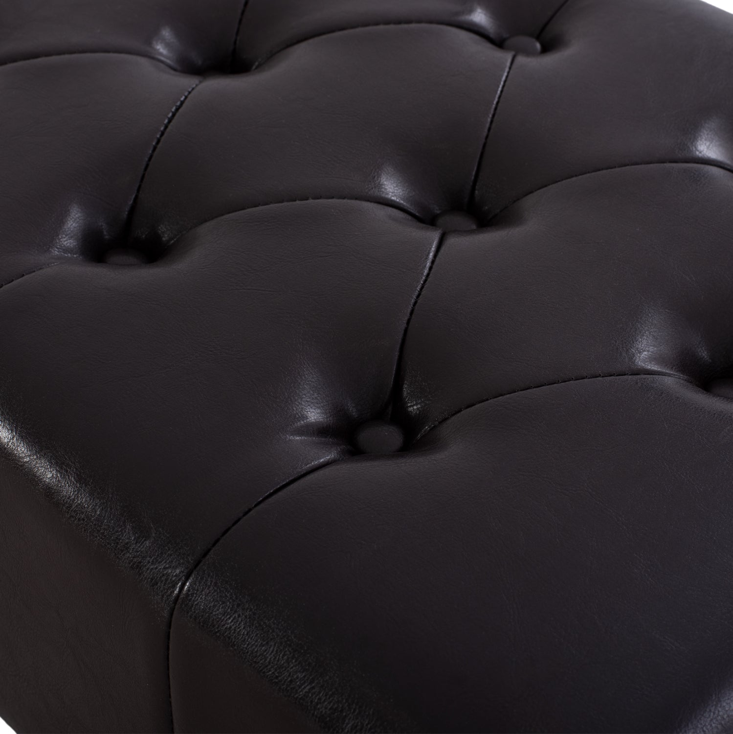 ΤΑΜΠΟΥΡΕ ΥΠΟΠΟΔΙΟ T.CHESTERFIELD EMMA HM226.01 PU 80x44x39Y εκ.ΣΚ.ΚΑΦΕ - Pakobazaar