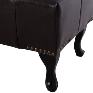 ΤΑΜΠΟΥΡΕ ΥΠΟΠΟΔΙΟ T.CHESTERFIELD EMMA HM226.01 PU 80x44x39Y εκ.ΣΚ.ΚΑΦΕ - Pakobazaar