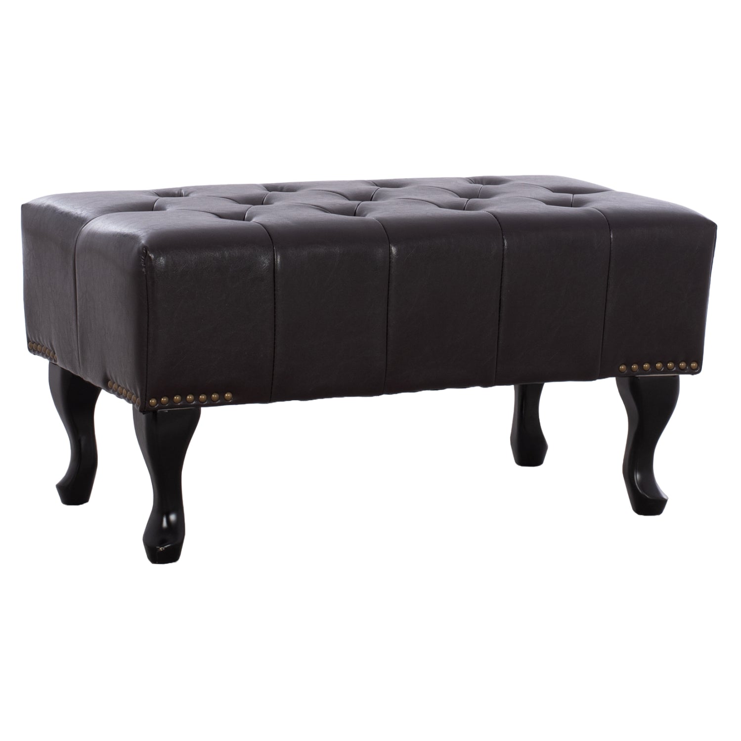 ΤΑΜΠΟΥΡΕ ΥΠΟΠΟΔΙΟ T.CHESTERFIELD EMMA HM226.01 PU 80x44x39Y εκ.ΣΚ.ΚΑΦΕ - Pakobazaar