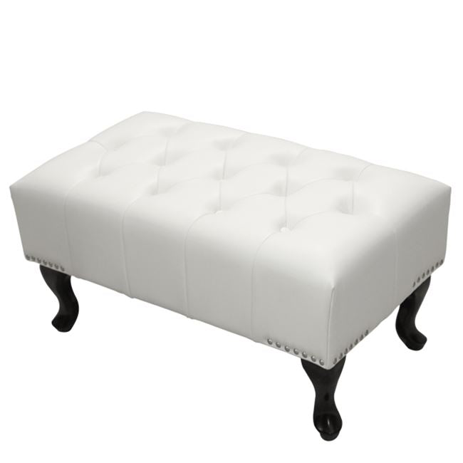 ΤΑΜΠΟΥΡΕ ΥΠΟΠΟΔΙΟ T.CHESTERFIELD EMMA HM226.02 PU ΛΕΥΚΟ-ΜΑΥΡΑ ΠΟΔΙΑ 80x44x39Yεκ. - Pakobazaar