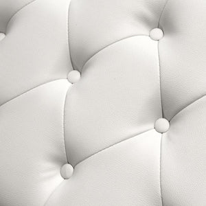 ΤΑΜΠΟΥΡΕ ΥΠΟΠΟΔΙΟ T.CHESTERFIELD EMMA HM226.02 PU ΛΕΥΚΟ-ΜΑΥΡΑ ΠΟΔΙΑ 80x44x39Yεκ. - Pakobazaar