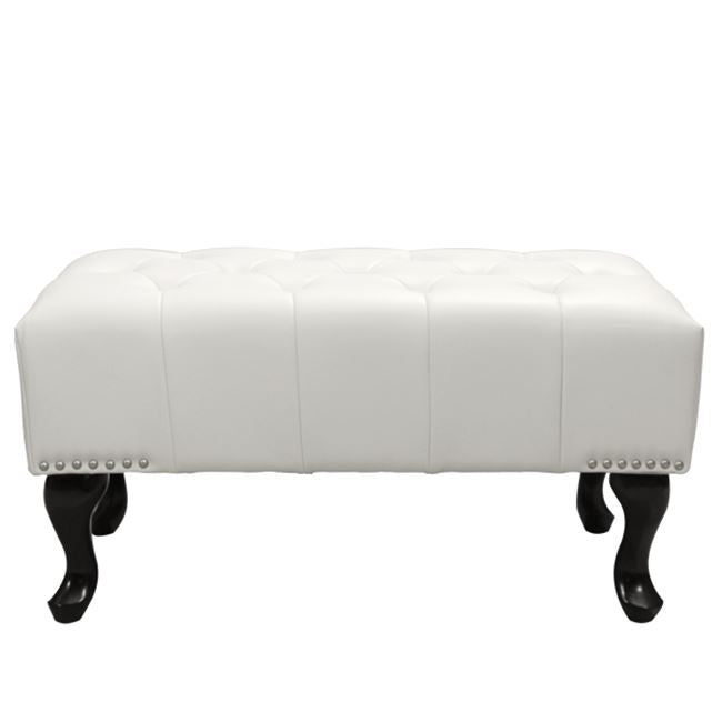 ΤΑΜΠΟΥΡΕ ΥΠΟΠΟΔΙΟ T.CHESTERFIELD EMMA HM226.02 PU ΛΕΥΚΟ-ΜΑΥΡΑ ΠΟΔΙΑ 80x44x39Yεκ. - Pakobazaar