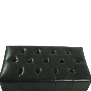 ΤΑΜΠΟΥΡΕ ΥΠΟΠΟΔΙΟ T.CHESTERFIELD EMMA HM226.08 PU ΚΥΠΑΡΙΣΣΙ-ΜΑΥΡΑ ΠΟΔΙΑ 80x45x39Yεκ. - Pakobazaar