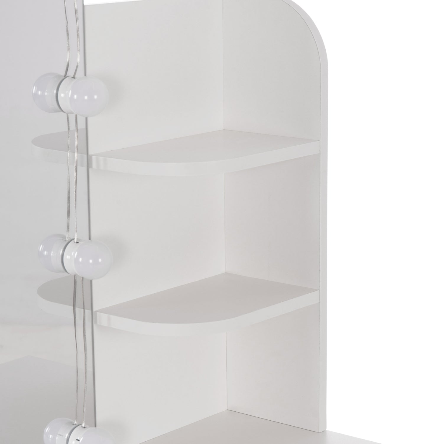 ΤΟΥΑΛΕΤΑ ΜΕ ΦΩΤΙΣΜΟ LED-ΡΑΦΙΑ-ΣΥΡΤΑΡΙΑ LAURYN HM2502.03 ΛΕΥΚΟ 108x40x140Υεκ - Pakobazaar