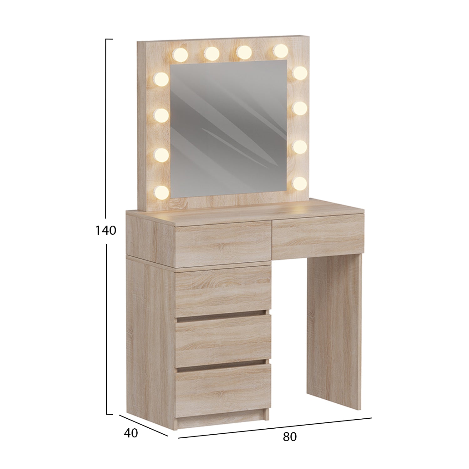 ΤΟΥΑΛΕΤΑ ΜΕ ΦΩΤΙΣΜΟ LED & ΣΥΡΤΑΡΙΑ BEYON HM2500.01 ΜΕΛΑΜΙΝΗ ΣΕ SONAMA 112.5x40.5x140Υεκ. - Pakobazaar