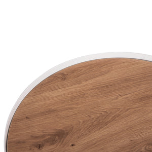 ΤΡΑΠΕΖΑΚΙ ΒΟΗΘΗΤΙΚΟ DENTON HM18023.02 MDF TOP ΦΥΣΙΚΟ ΞΥΛΟΥ-ΒΑΣΗ ΛΕΥΚΗ Φ45x51,5Υεκ. - Pakobazaar