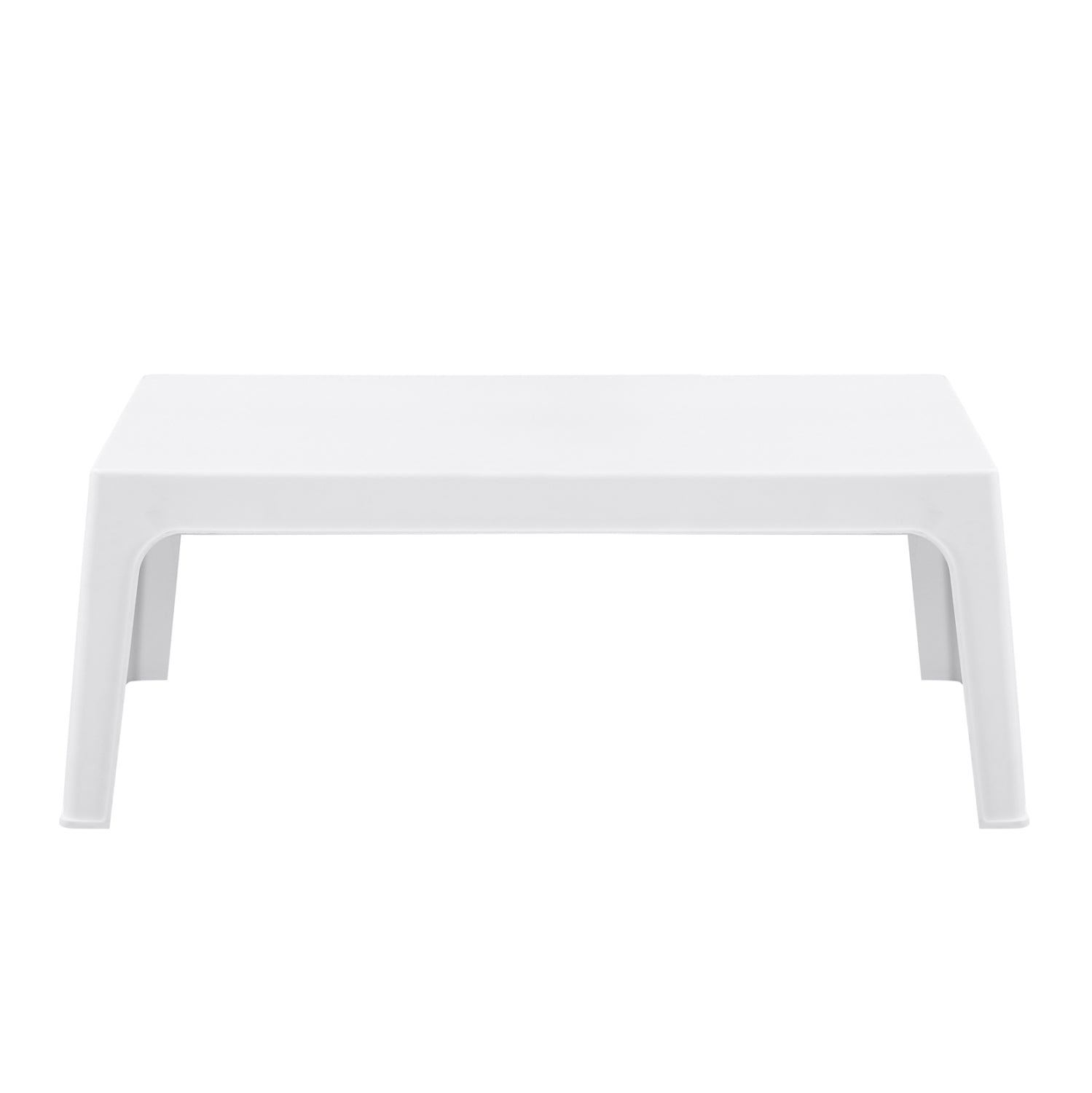 ΤΡΑΠΕΖΑΚΙ ΟΡΘΟΓΩΝΙΟ SLEEK HM6367.01 ΠΟΛΥΠΡΟΠΥΛΕΝΙΟ ΣΕ ΛΕΥΚΟ 105x64x40Υεκ. - Pakobazaar