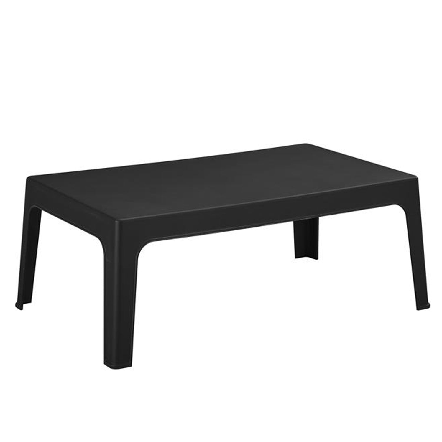 ΤΡΑΠΕΖΑΚΙ ΟΡΘΟΓΩΝΙΟ SLEEK HM6367.02 ΠΟΛΥΠΡΟΠΥΛΕΝΙΟ ΣΕ ΜΑΥΡΟ 105x64x40Υεκ. - Pakobazaar