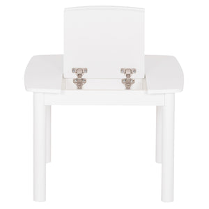 ΤΡΑΠΕΖΑΚΙ ΠΑΙΔΙΚΟ ΜΕ ΑΠΟΘ.ΧΩΡΟΥΣ RICKI HM18339.03 MDF & ΣΥΜΗΔΑ ΣΕ ΛΕΥΚΟ 65x65x47Υεκ - Pakobazaar