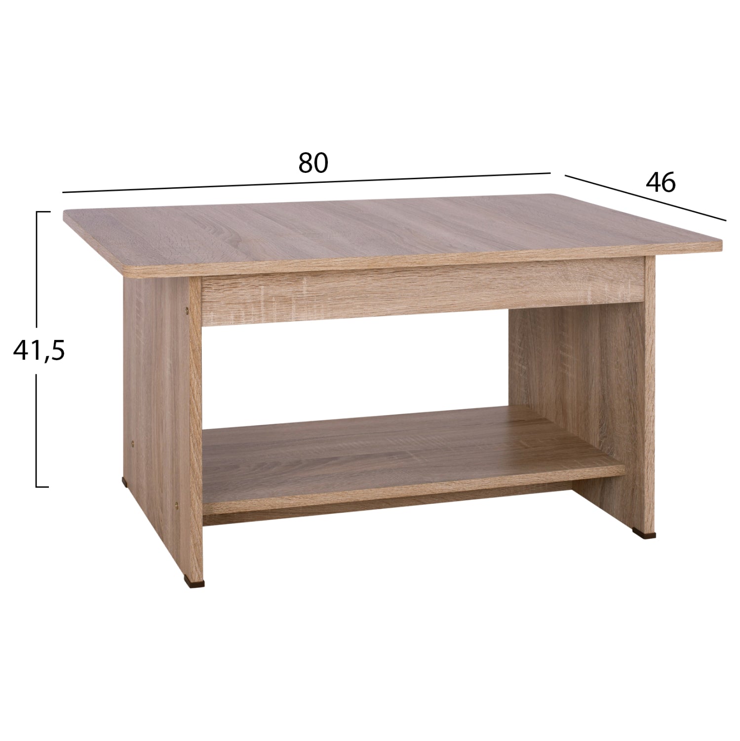 ΤΡΑΠΕΖΑΚΙ ΣΑΛΟΝΙΟΥ HAYDEN HM2286.02 ΣΕ ΧΡΩΜΑ SONAMA 80x46x41,5 - Pakobazaar