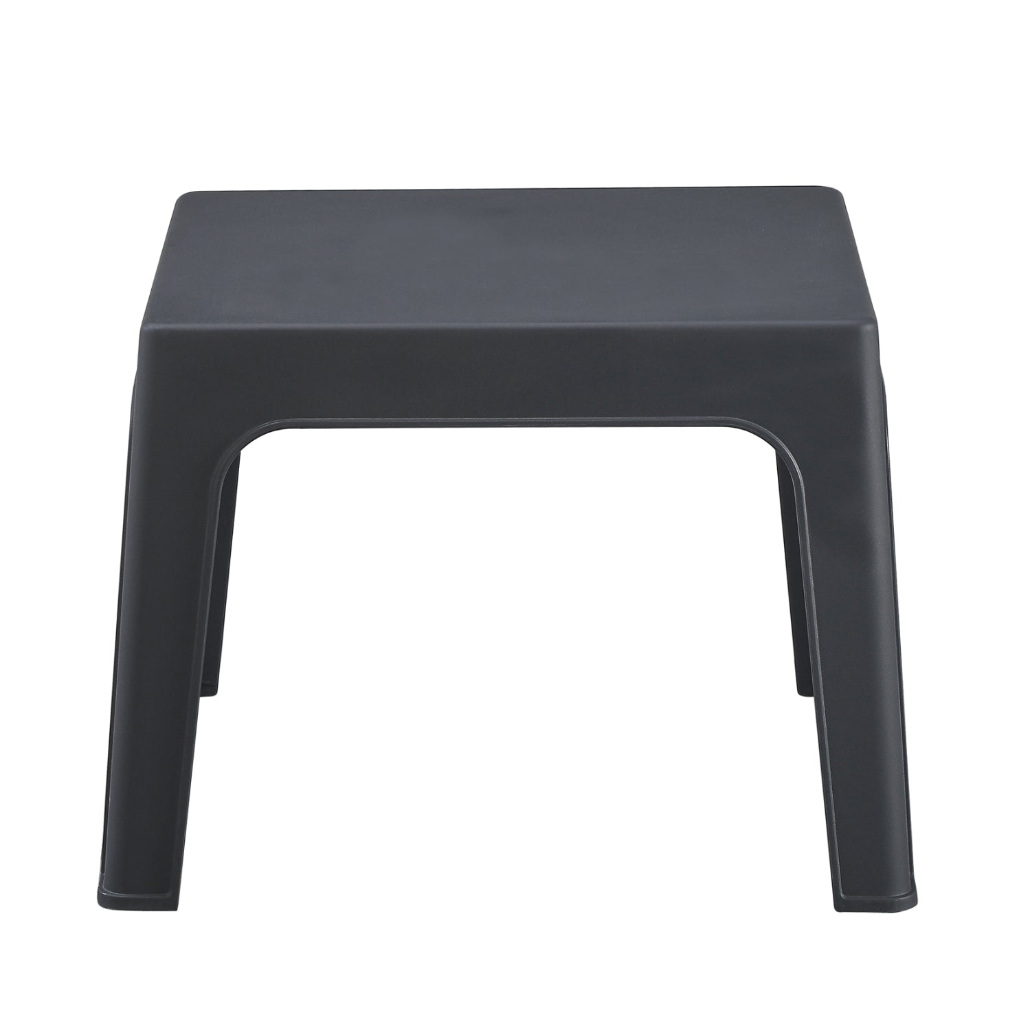 ΤΡΑΠΕΖΑΚΙ ΤΕΤΡΑΓΩΝΟ SLEEK HM6371.10 ΠΟΛΥΠΡΟΠΥΛΕΝΙΟ ΣΕ ΣΚΟΥΡΟ ΓΚΡΙ 56x56x40Υεκ. - Pakobazaar
