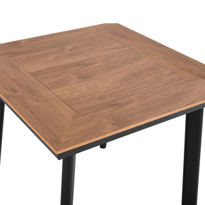 ΤΡΑΠΕΖΙ ΑΛΟΥΜΙΝΙΟΥ TABER ΑΝΘΡΑΚΙ ΜΕ ΕΠΙΦΑΝΕΙΑ POLYWOOD HM5563.02 80x80x73Υεκ. - Pakobazaar
