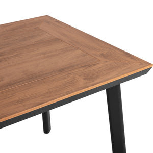 ΤΡΑΠΕΖΙ ΑΛΟΥΜΙΝΙΟΥ TABER ΑΝΘΡΑΚΙ ΜΕ ΕΠΙΦΑΝΕΙΑ POLYWOOD HM5562.02 120x80x72,5Υ ΕΚ. - Pakobazaar