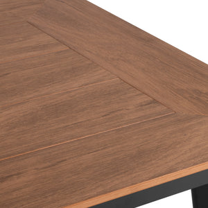ΤΡΑΠΕΖΙ ΑΛΟΥΜΙΝΙΟΥ TABER ΑΝΘΡΑΚΙ ΜΕ ΕΠΙΦΑΝΕΙΑ POLYWOOD HM5563.02 80x80x73Υεκ. - Pakobazaar