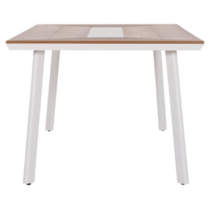 ΤΡΑΠΕΖΙ ΑΛΟΥΜΙΝΙΟΥ TABER HM5131.11 ΛΕΥΚΟ ΜΕ POLYWOOD TOP 200x100x75Υεκ - Pakobazaar