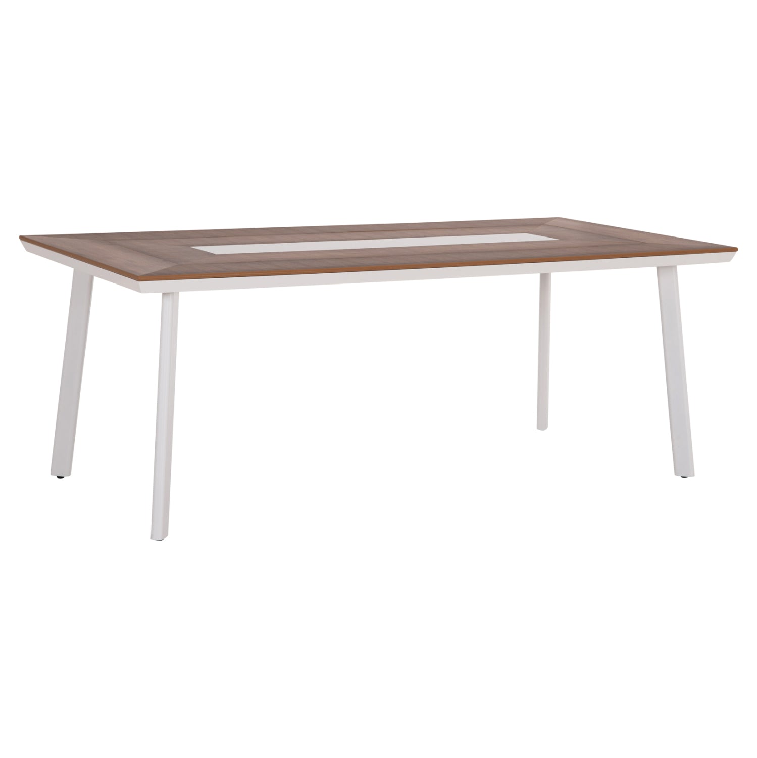 ΤΡΑΠΕΖΙ ΑΛΟΥΜΙΝΙΟΥ TABER HM5131.11 ΛΕΥΚΟ ΜΕ POLYWOOD TOP 200x100x75Υεκ - Pakobazaar