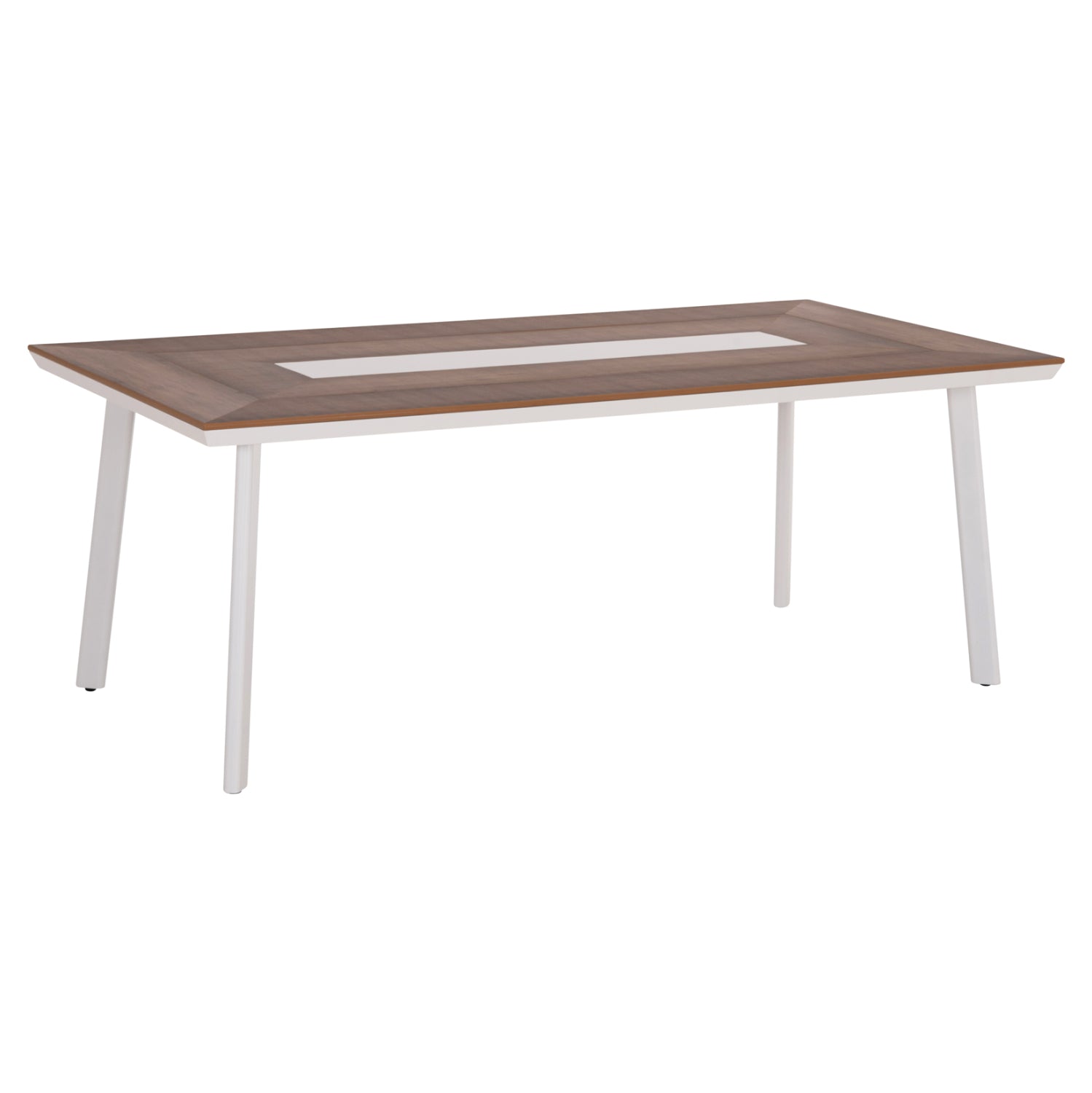 ΤΡΑΠΕΖΙ ΑΛΟΥΜΙΝΙΟΥ TABER HM5131.11 ΛΕΥΚΟ ΜΕ POLYWOOD TOP 200x100x75Υεκ - Pakobazaar