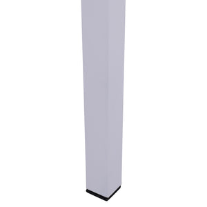 ΤΡΑΠΕΖΙ ΑΛΟΥΜΙΝΙΟΥ QIANA HM5402.01 ΛΕΥΚΟ 45x45x45,5 εκ. - Pakobazaar