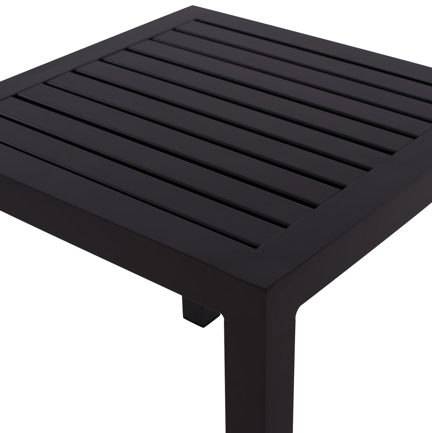 ΤΡΑΠΕΖΙ ΑΛΟΥΜΙΝΙΟΥ QIANA HM5402.02 ΓΚΡΙ 45x45x45,5 εκ. - Pakobazaar