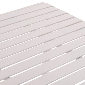 ΤΡΑΠΕΖΙ ΑΛΟΥΜΙΝΙΟΥ RACHEL HM6339.02 ΛΕΥΚΟ 150x80x75Υεκ. - Pakobazaar