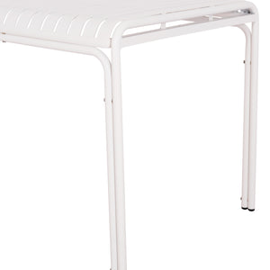 ΤΡΑΠΕΖΙ ΑΛΟΥΜΙΝΙΟΥ RACHEL HM6339.02 ΛΕΥΚΟ 150x80x75Υεκ. - Pakobazaar
