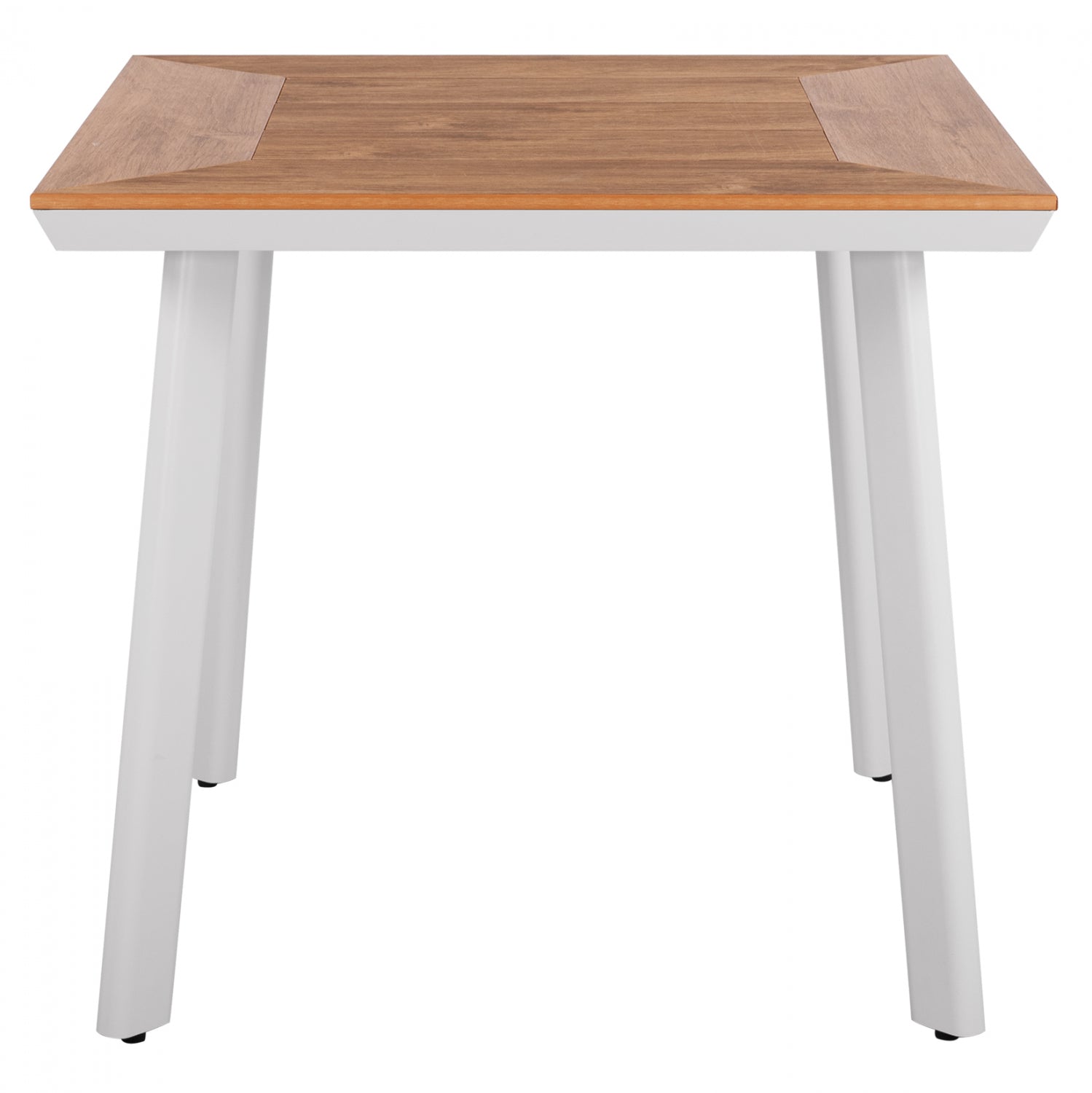 ΤΡΑΠΕΖΙ ΑΛΟΥΜΙΝΙΟΥ TABER ΛΕΥΚΟ ΜΕ ΕΠΙΦΑΝΕΙΑ POLYWOOD HM5563.01 80x80x73Υ ΕΚ. - Pakobazaar
