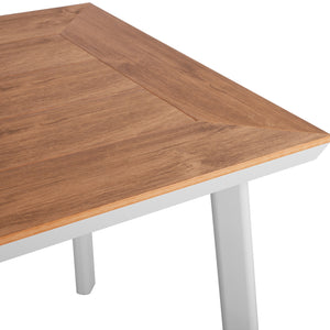 ΤΡΑΠΕΖΙ ΑΛΟΥΜΙΝΙΟΥ TABER ΛΕΥΚΟ ΜΕ ΕΠΙΦΑΝΕΙΑ POLYWOOD HM5563.01 80x80x73Υ ΕΚ. - Pakobazaar