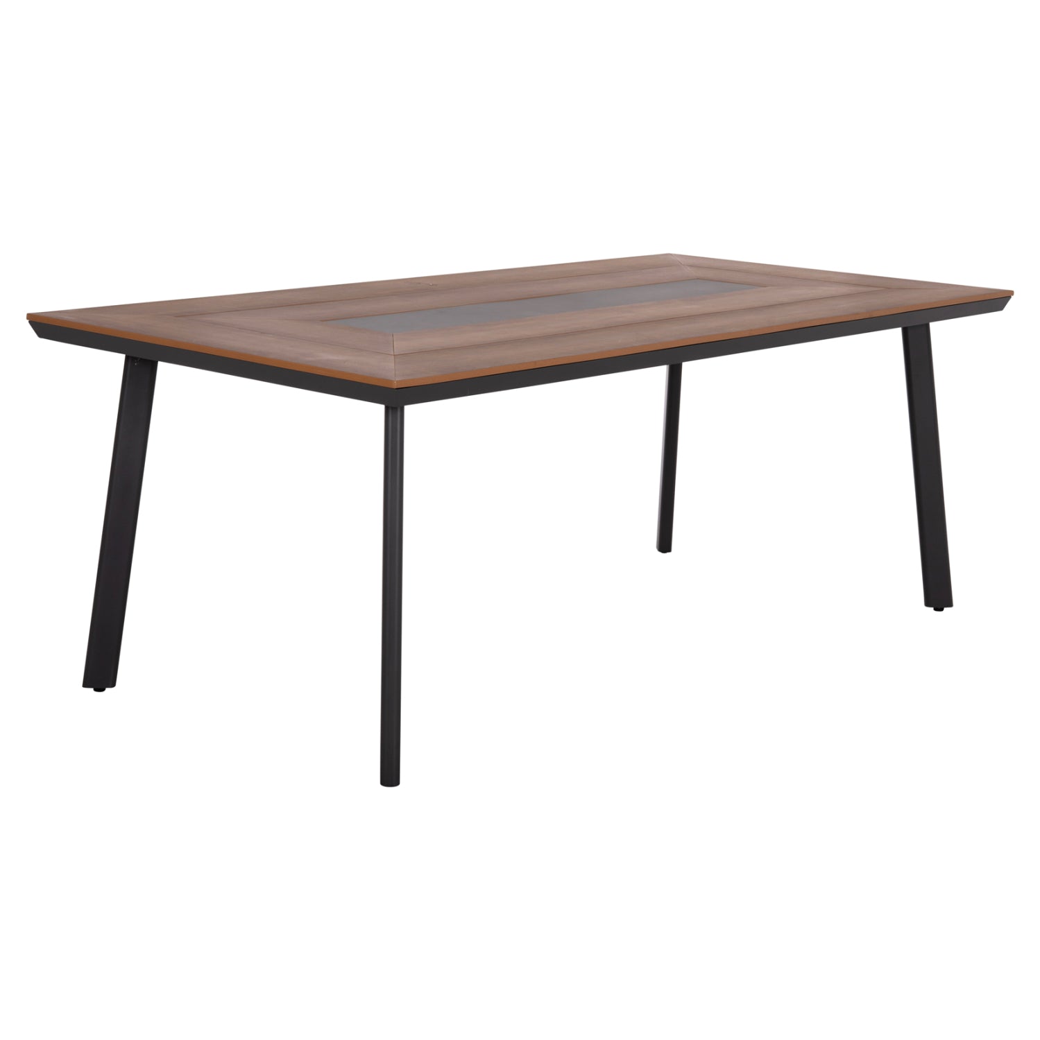 ΤΡΑΠΕΖΙ ΑΛΟΥΜΙΝΙΟΥ TABER ΜΕ POLYWOOD 200X100 ΓΚΡΙ HM5131.12 - Pakobazaar
