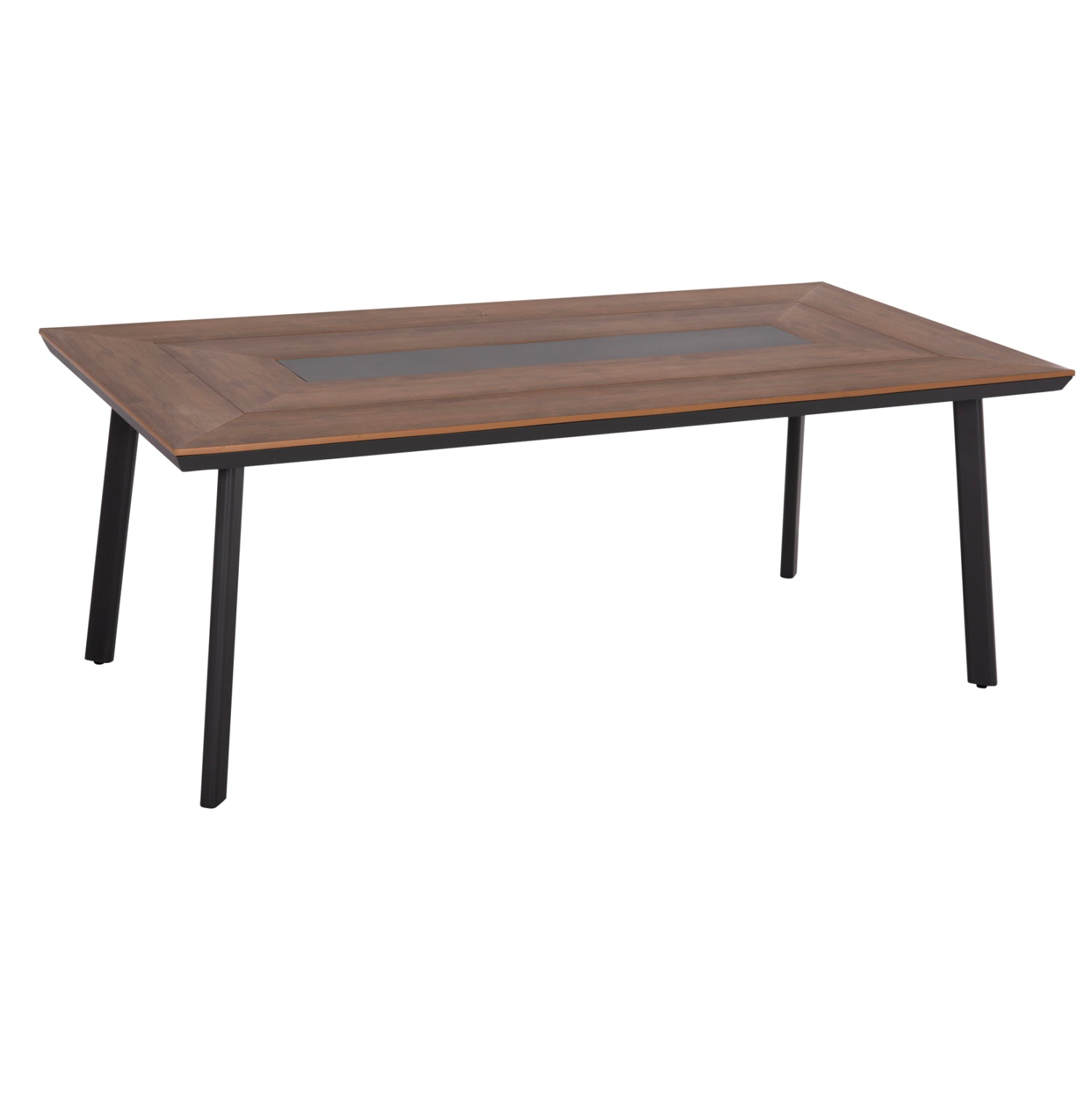 ΤΡΑΠΕΖΙ ΑΛΟΥΜΙΝΙΟΥ TABER ΜΕ POLYWOOD 200X100 ΓΚΡΙ HM5131.12 - Pakobazaar
