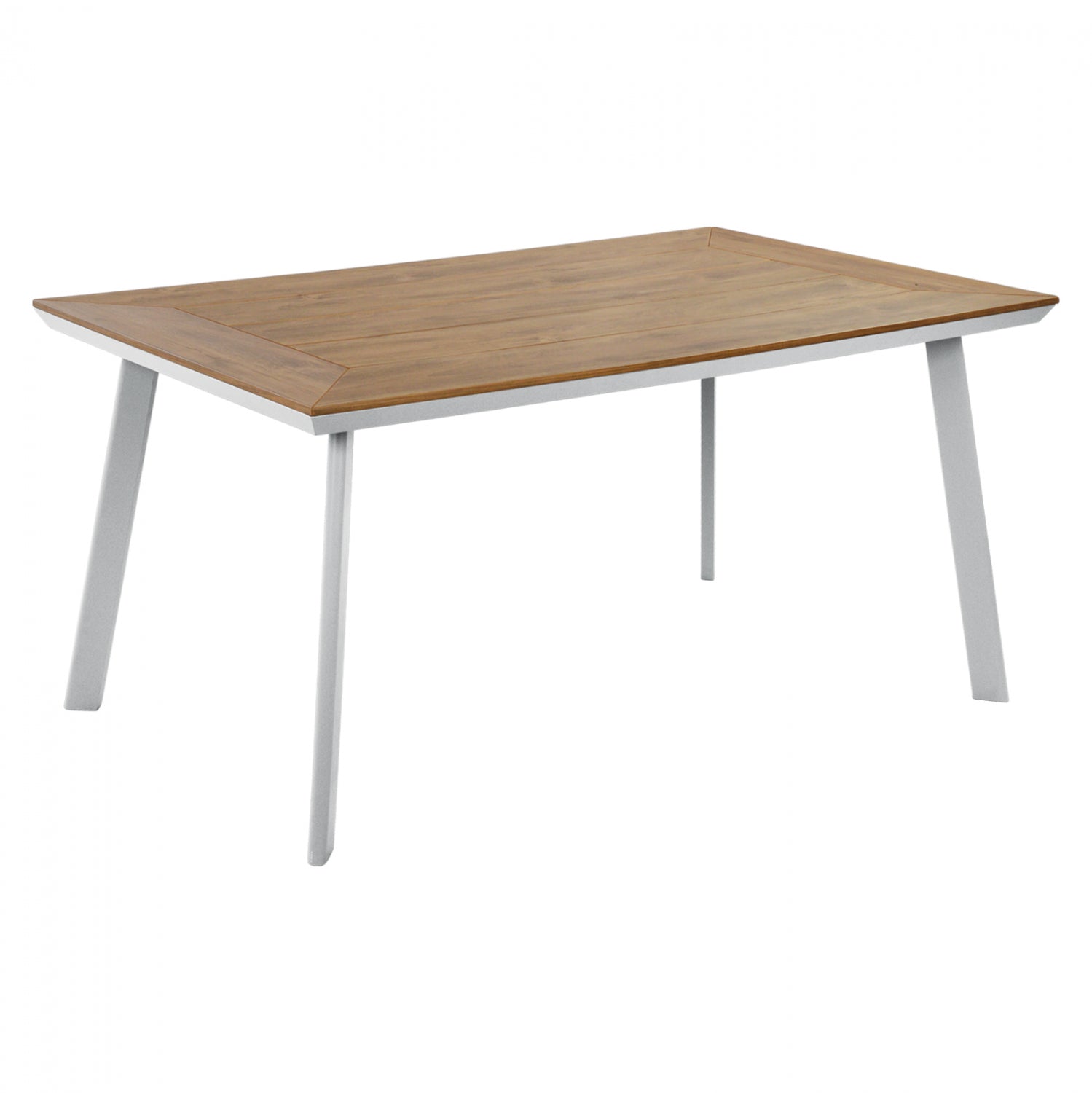 ΤΡΑΠΕΖΙ ΑΛΟΥΜΙΝΙΟΥ TABER ΜΕ POLYWOOD HM5132.11 ΛΕΥΚΟ 160x92x72 - Pakobazaar